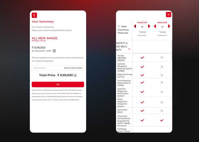Mobile UI
